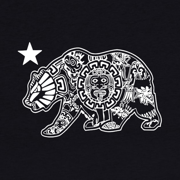 California Aztec Bear by Uniq_Designs